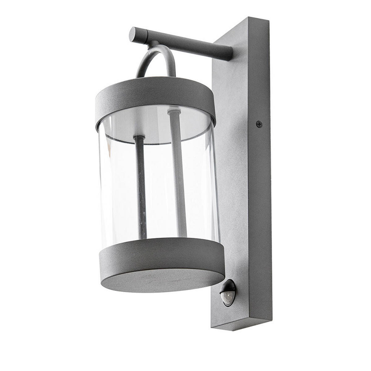 LED AUSSENWANDLAMPE Laterne Anthrazit Aluminium - Anthrazit, Glas (18.5/33/18.5cm) - Nowa