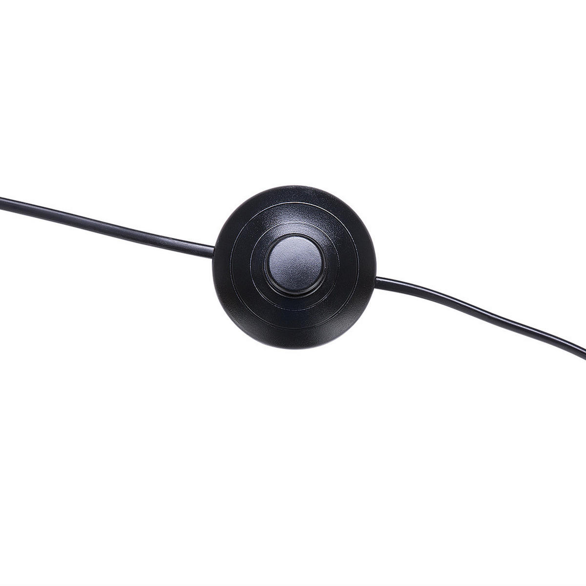 STEHLAMPE Stiletto 50/50/156 cm - Schwarz, Metall (50/50/156cm) - Beliani