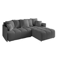 ECKSOFA Ottomane rechts LONLI-L 251x189x68 Platinfarben Bouclé - Platinfarben, Holzwerkstoff/Kunststoff (189/251cm) - ALTDECOR