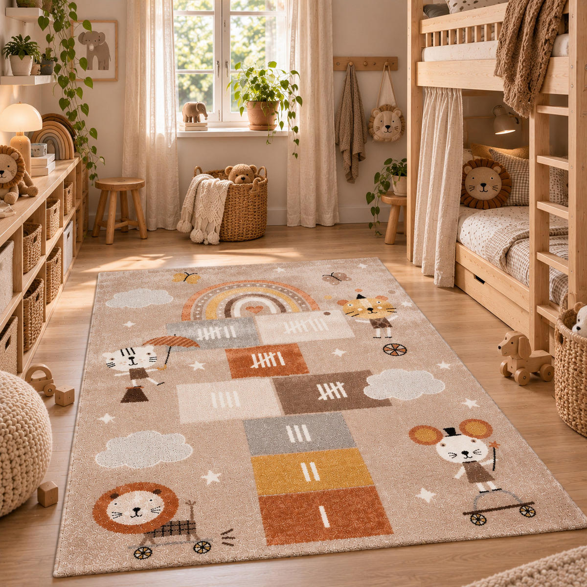 KINDER TEPPICH MAUI KIDS SPIELWELT - Beige, Textil (120/170cm) - Pergamon
