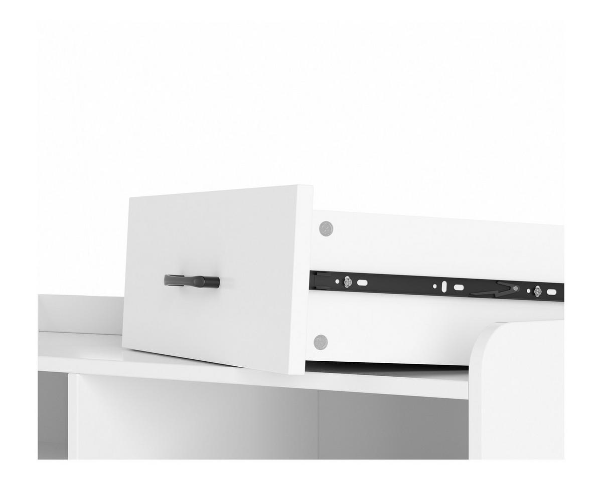 SIDEBOARD in 107/80/40cm - Weiß, Holzwerkstoff/Metall (107/80/40cm) - HOMAVO