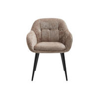 STUHL - 59 cm x 59 cm - Stoff - Taupe - LASSANDRA - Taupe, Textil (59/81/59cm) - Vente-Unique