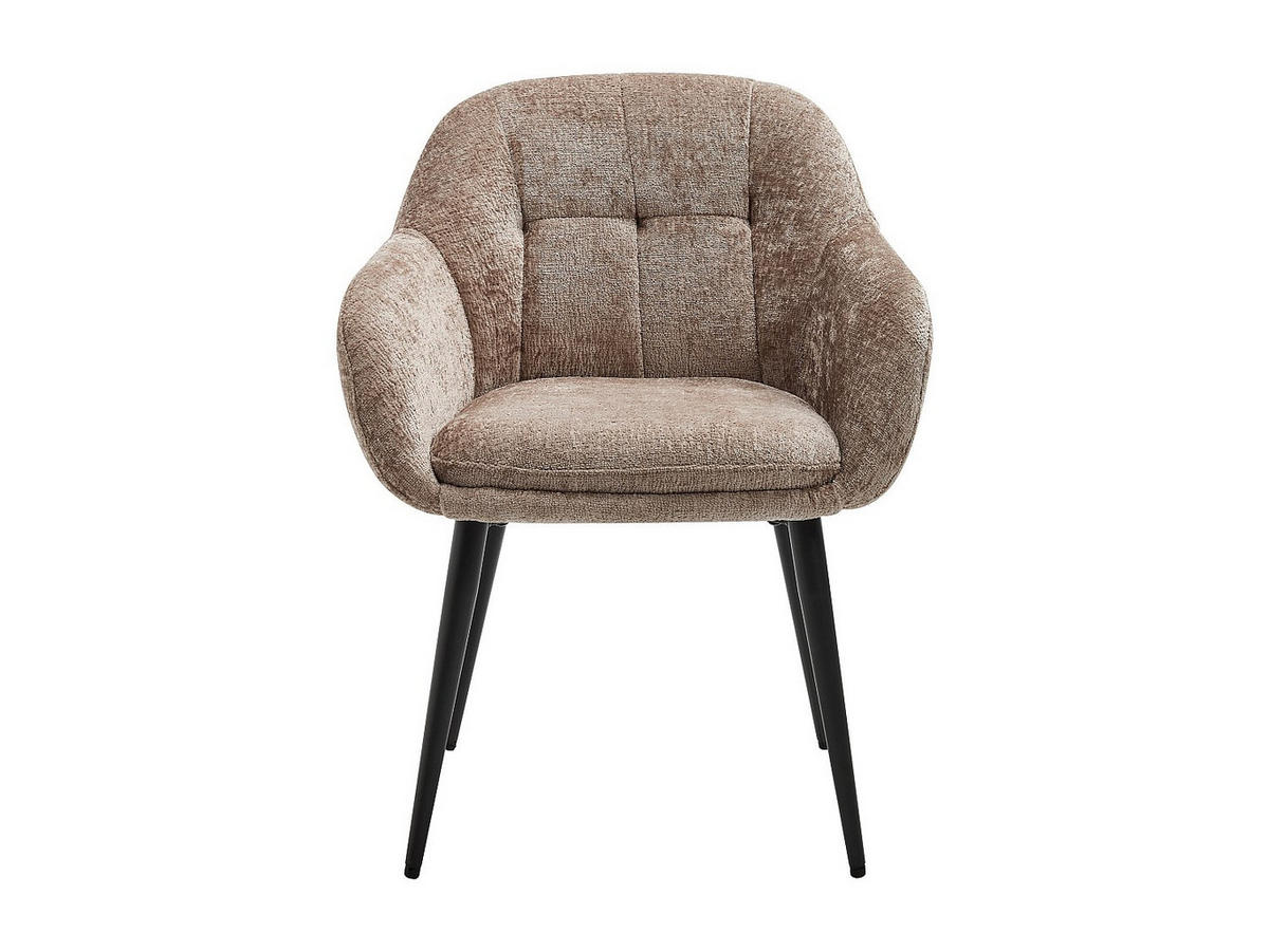 STUHL - 59cm x 59cm - Polyester - taupe - LASSANDRA - Braun, Textil (59/81/59cm) - Vente-Unique