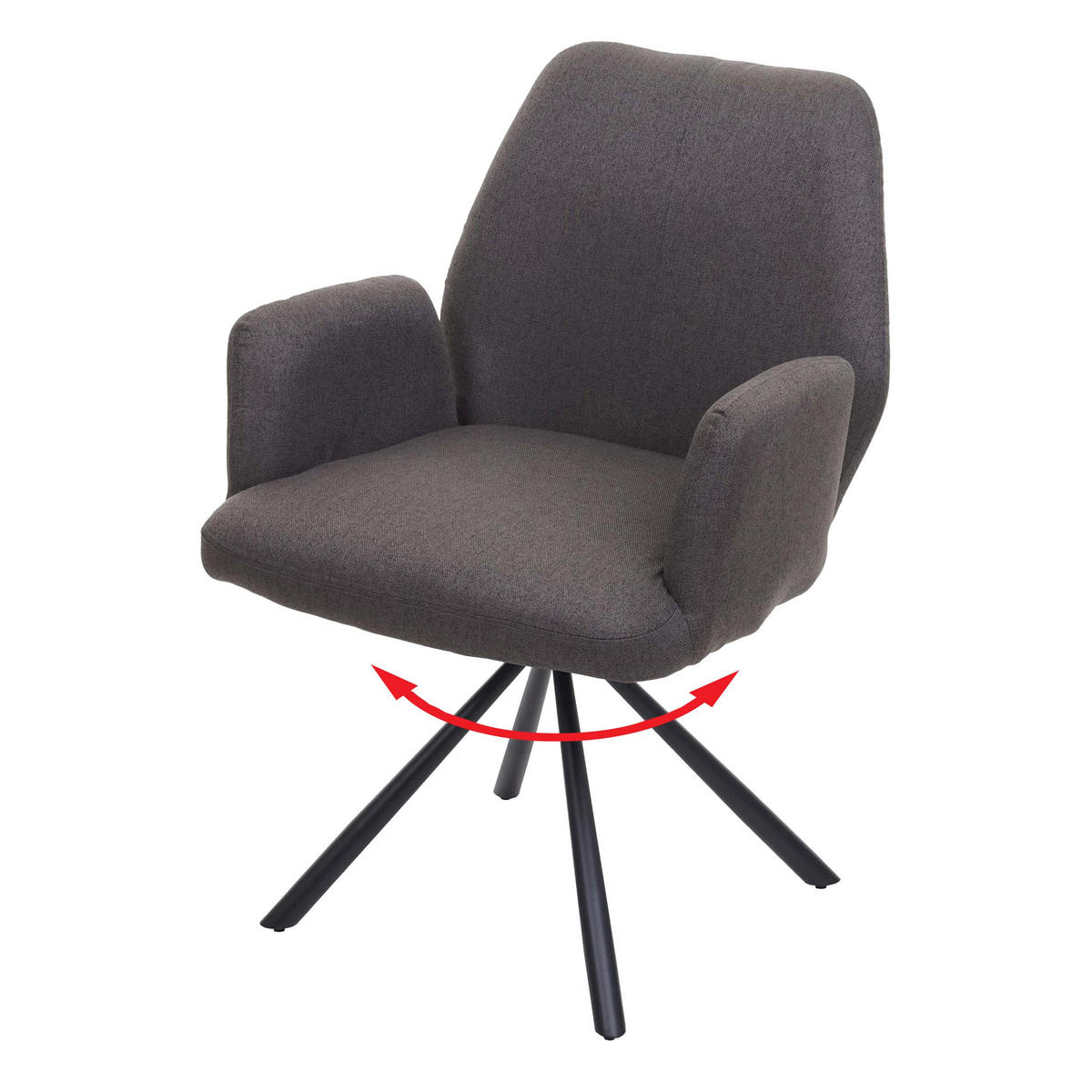 ESSZIMMERSTUHL Grau - Grau, Textil (60/86/66cm) - MCW