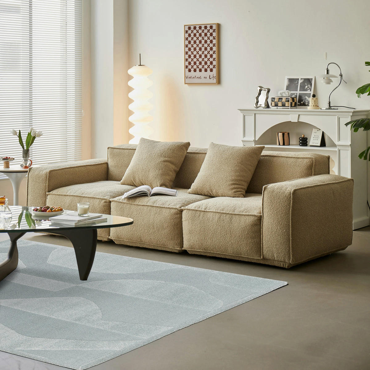TEPPICH sehr weich mit Relief-Effekt blau - Blau, Textil (120/170cm) - AFK Living