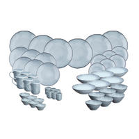 KOMPLETTSERVICE Cloud - 48er-Set - Sturmgrau - Grau, Keramik (1/1/1cm) - Björn