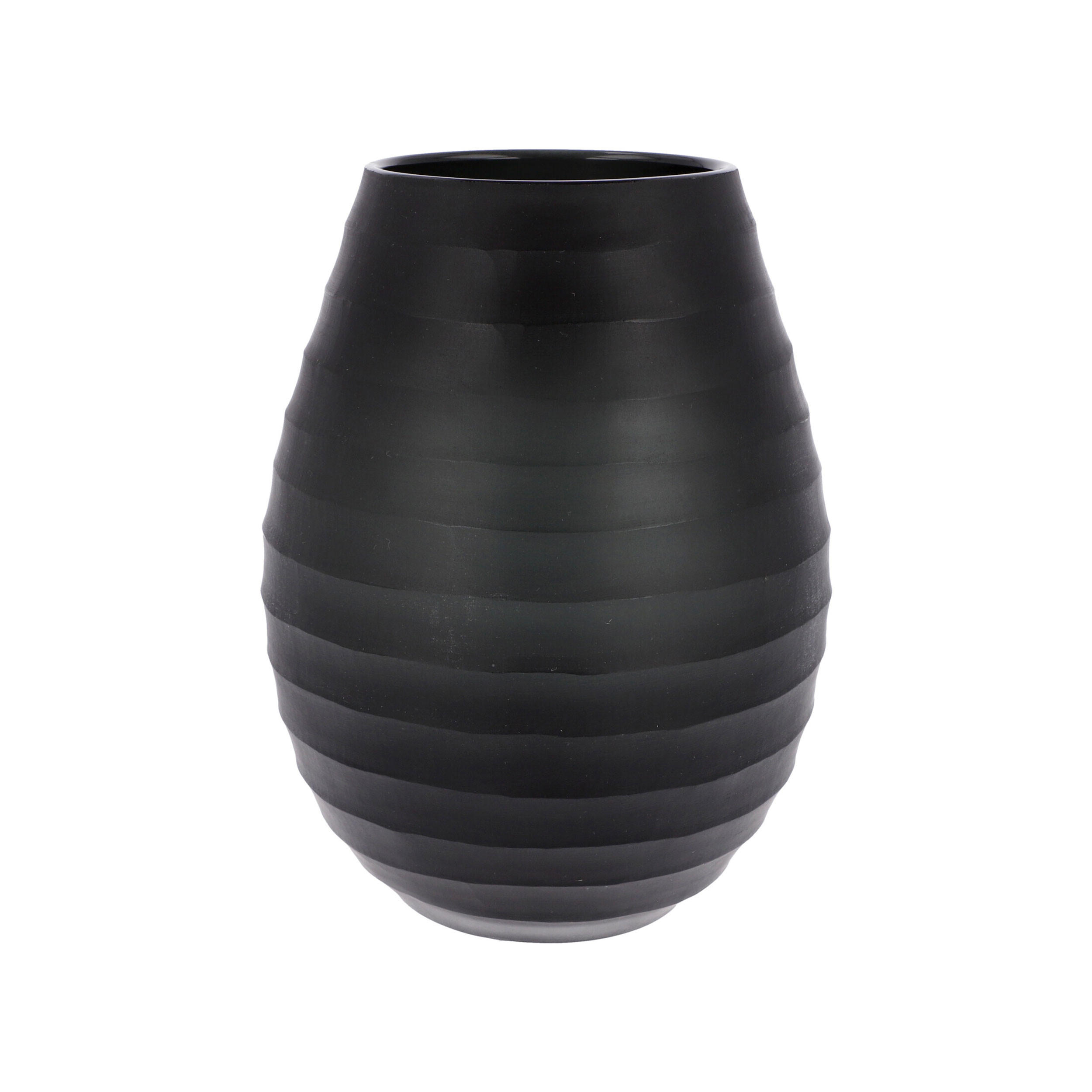 VASE Slate Black, Glas, Schwarz, 23 cm - Schwarz, Glas (23cm) - Goebel