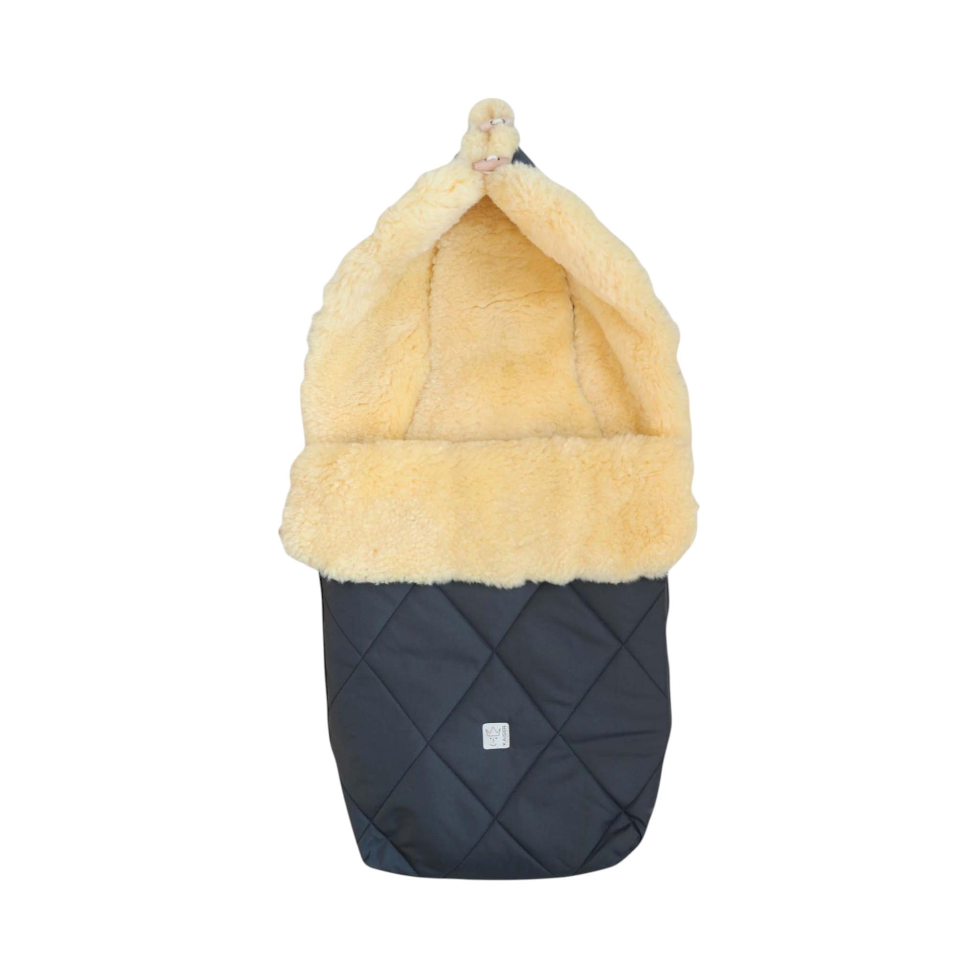 LAMMFELL-FUSSSACK Coosy, anthracite - Anthrazit, Fell (45/85cm) - Kaiserbaby