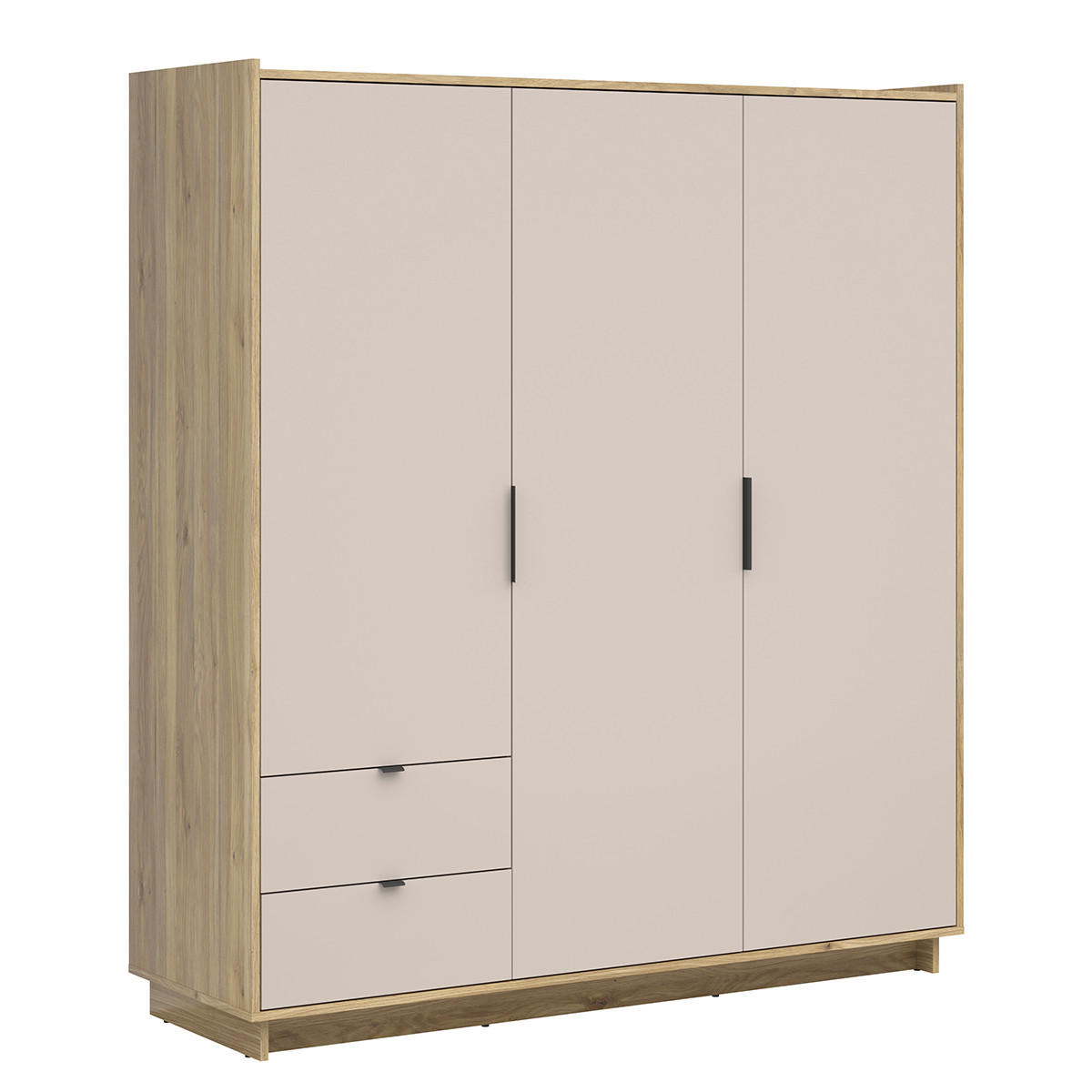SCHRANK 3 Türen Donna Kaschmir - Beige, Holzwerkstoff (180/200/60cm) - Petits-meubles