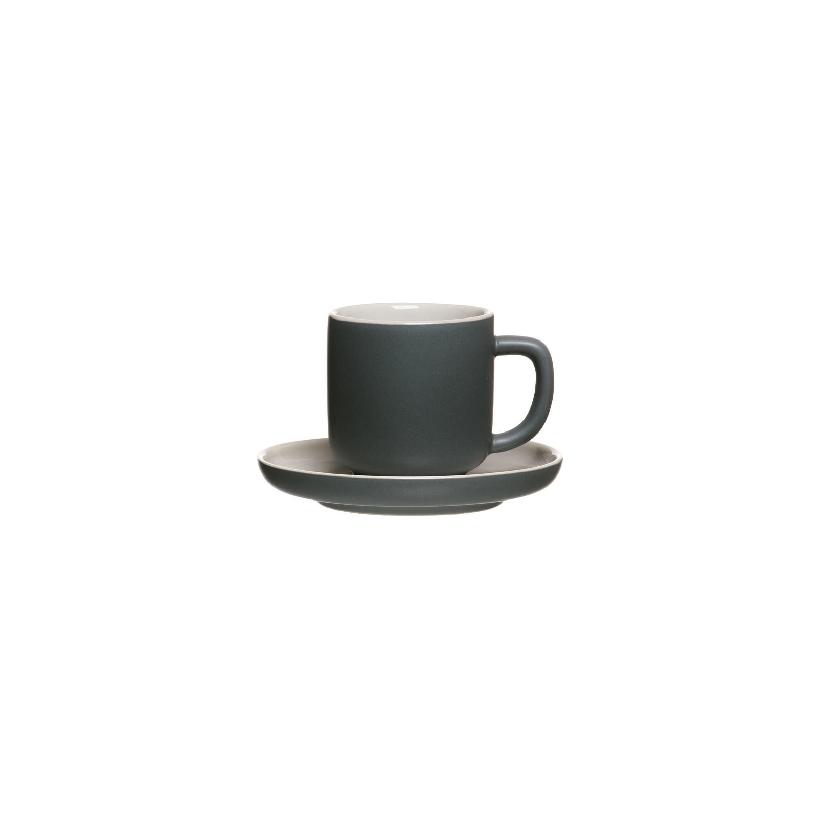 ESPRESSOTASSEN MIT UNTERTASSEN Jasper Grau 100 ml 4er Set - Grau, Keramik (1/1/1cm) - Ritzenhoff Breker