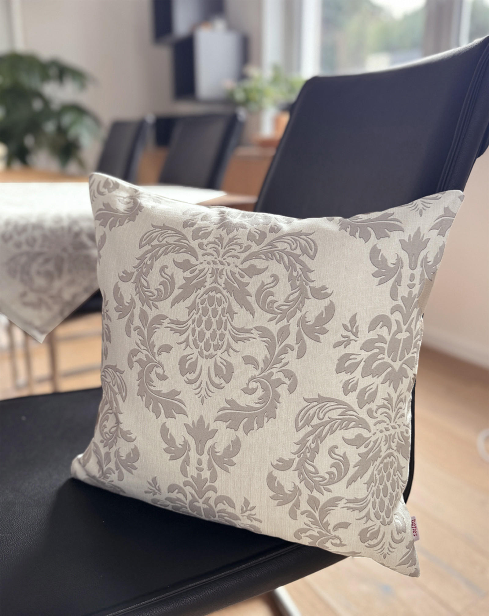 KISSENHÜLLE Epoche linen-taupe 25/35 cm - Taupe, Textil (25/35cm) - beties Heimtextil