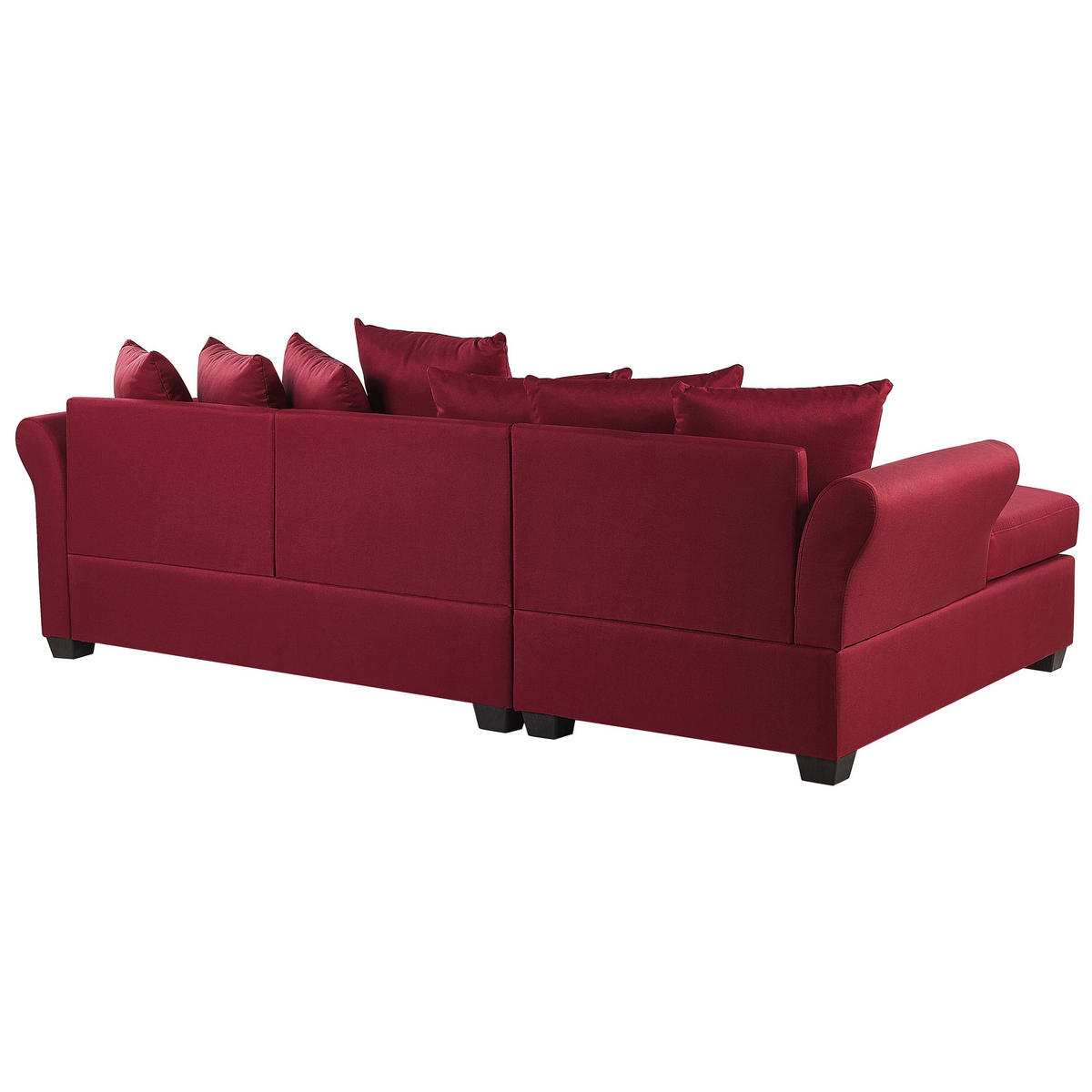 ECKSOFA Polsterbezug Dunkelrot Vikna - Dunkelrot, Textil (250/140cm) - Beliani