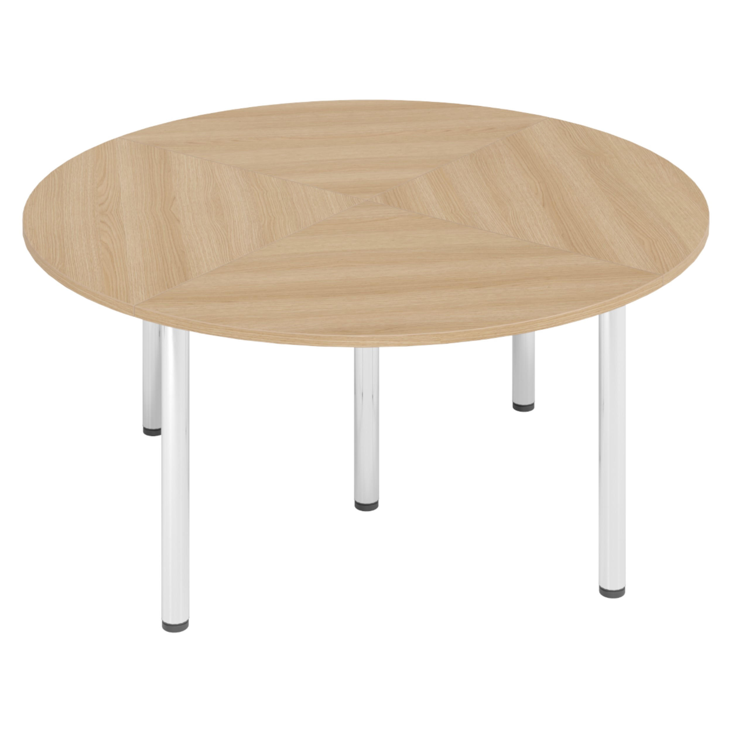 KONFERENZTISCH-SETS Serie-K 160/160/74 cm in Eichefarben - Eichefarben, Holzwerkstoff (160/160/74cm) - bümö