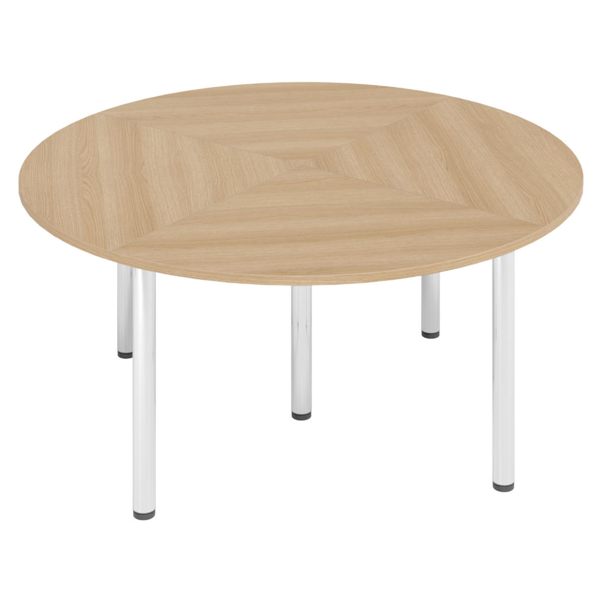 KONFERENZTISCH-SETS Serie-K 160/160/74 cm in Eichefarben - Eichefarben, Holzwerkstoff (160/160/74cm) - bümö