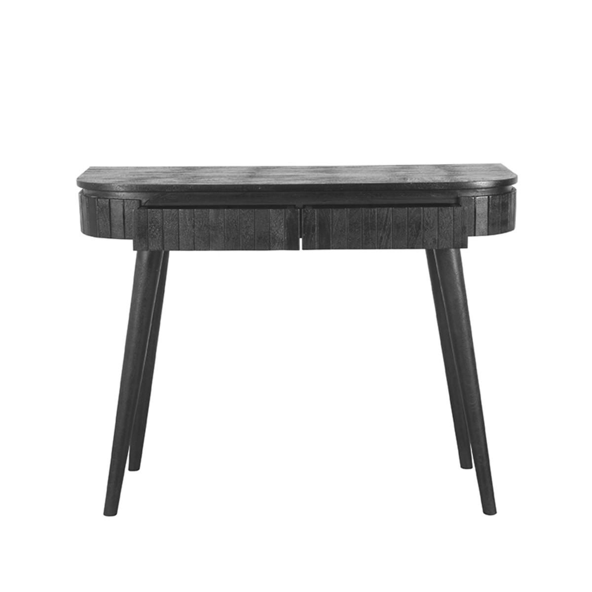 SCHREIBTISCH Nils Schwarz 38/100/77 cm - Schwarz, Holz (38/100/77cm) - LABEL51