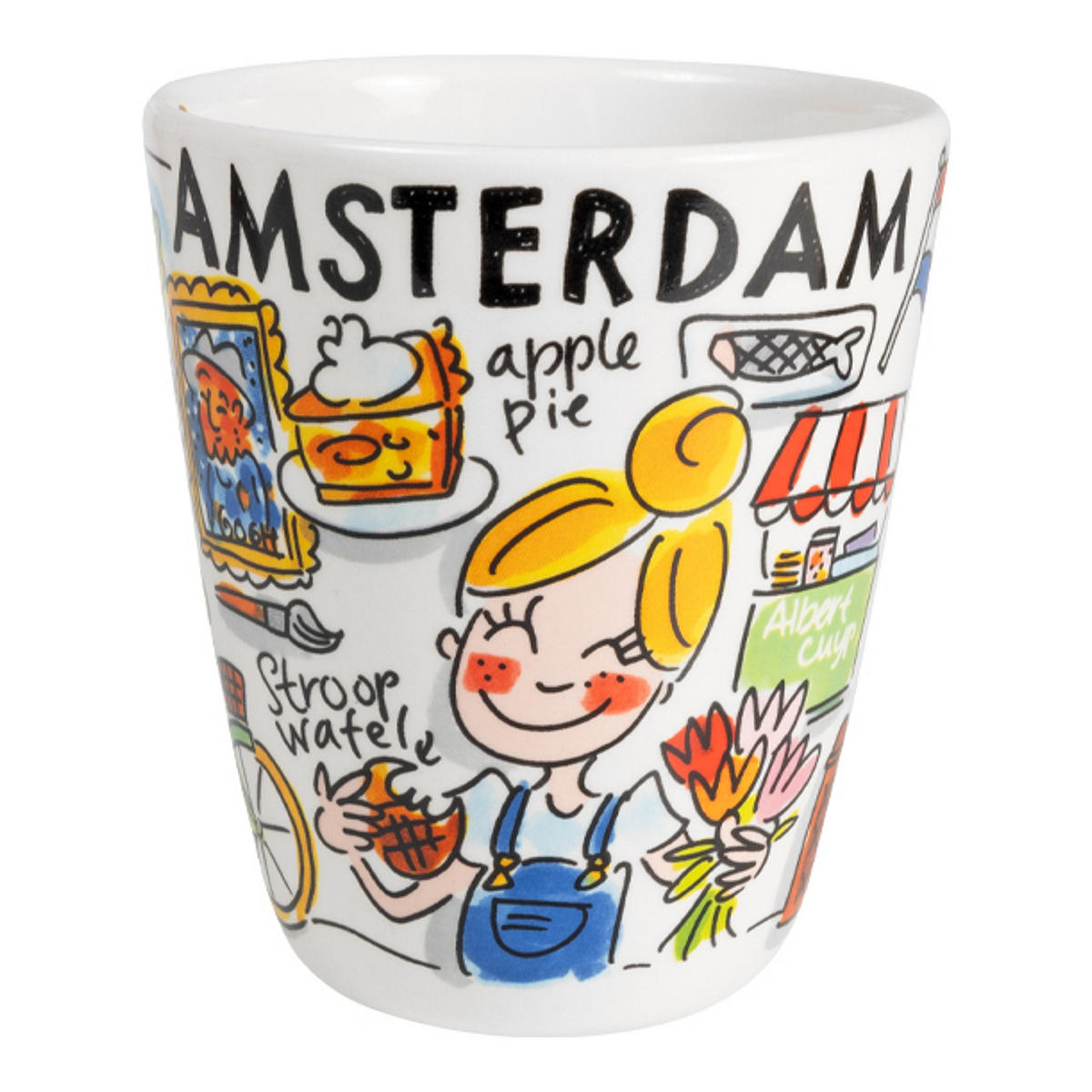 BECHER Blond Stadtikone Amsterdam in Bunt - 350 ml - Multicolor, Keramik (0.35L) - Blond Amsterdam