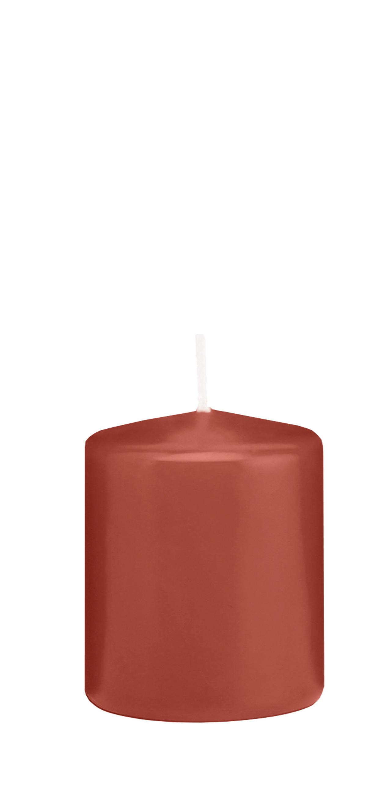 STUMPENKERZEN Ahorn Ø 58 x 80 mm, 16 Stück - Ahornfarben, Paraffin (6/8cm) - Wiedemann Kerzen