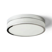 DECKENLEUCHTE CIRA LED 35 Opalglas 24 W IP44 - Chromfarben, Glas (35/35/85cm) - Rendl