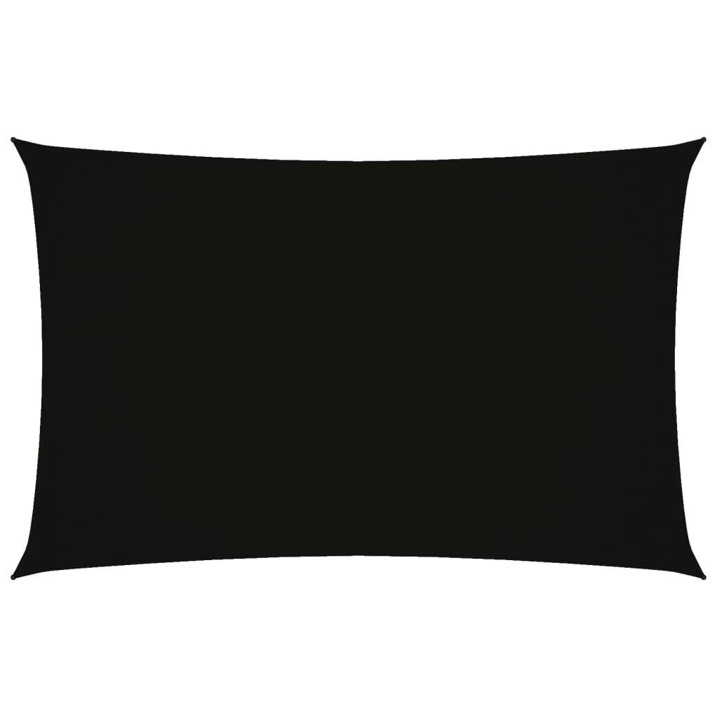 SONNENSEGEL Oxford-Gewebe Rechteckig 2x4,5 m Schwarz - Schwarz, Textil (450/200cm) - furnicato