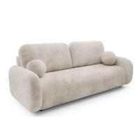 SOFA Beige LEON Mit Schlaffunktion Cremona 14 - Beige, Textil (220/90/92cm) - Sepro Meble
