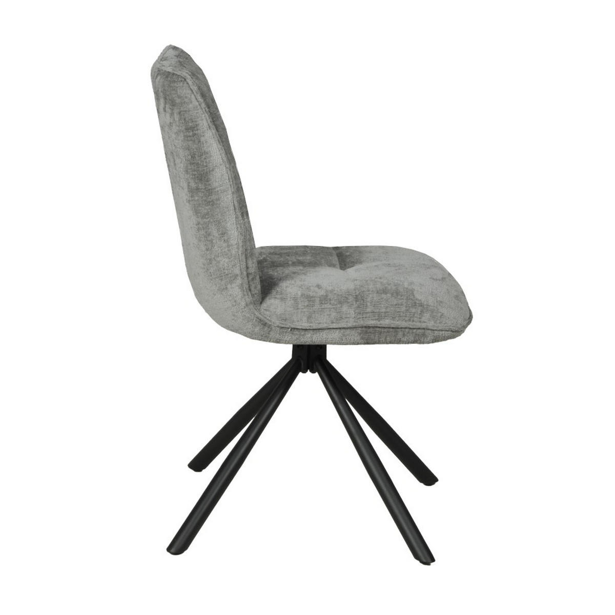 STÜHL/ CORTINA - Hellgrau - Hellgrau, Metall (47/87.5/58cm) - Weber Industries