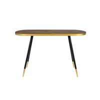 KONSOLENTISCH Denise Konsolentisch/Wandtisch 121x91 cm Holz Braun/ Gold - Multicolor, Holz (41/121/75cm) - Housecraft Living