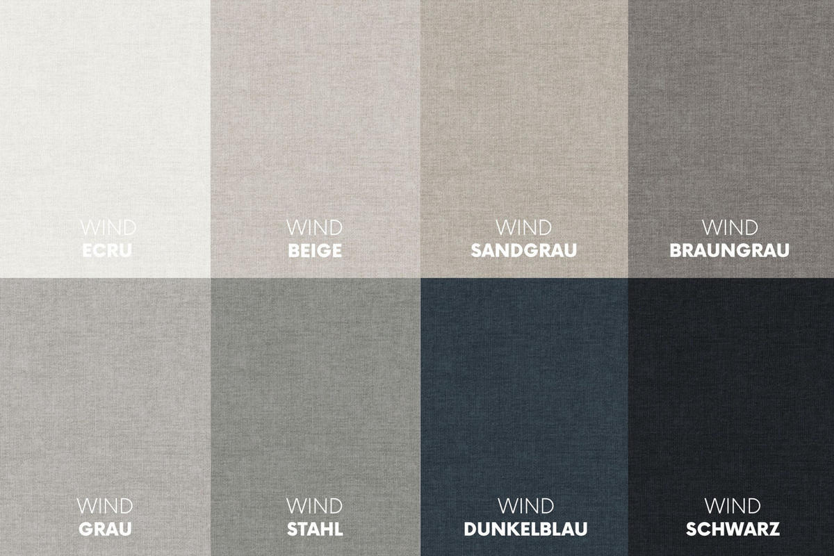 ECKSOFA TOKYO PREMIUM mit Schlaffunktion, Stoff WIND, Dunkelblau, Rechts - Dunkelblau, Holz (280/190cm) - Kaiser Möbel