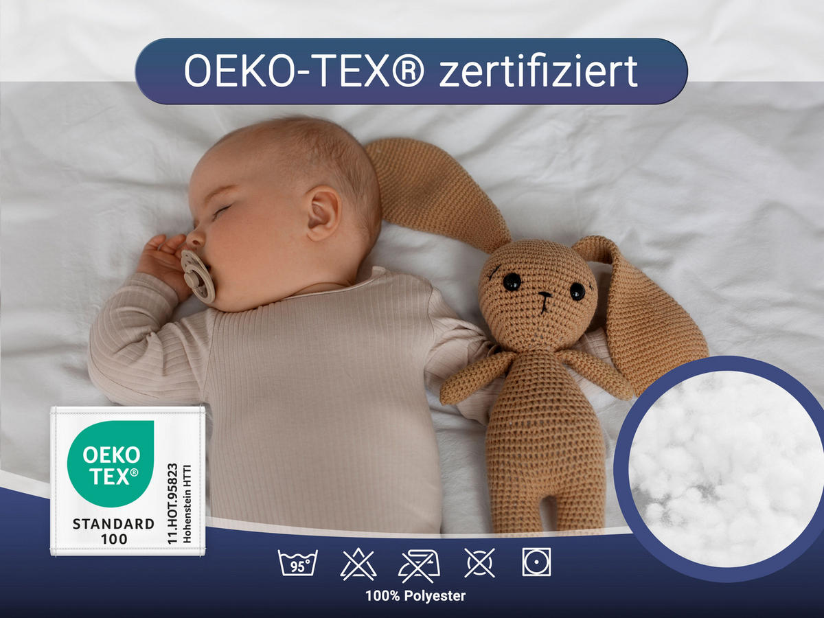 KISSEN, 1000g, 100% Polyester, Weiß - Weiß, Textil (39/59cm) - Zollner