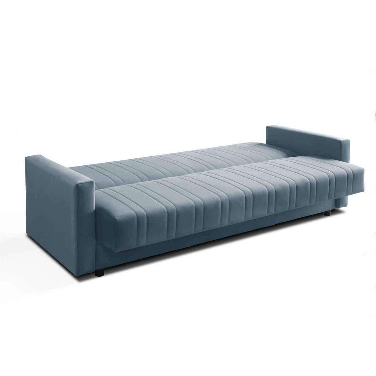 SCHLAFSOFA VERO MAX mit Schlaffunktion Castel 74 - Blau, Textil (191/88/90cm) - Lookway