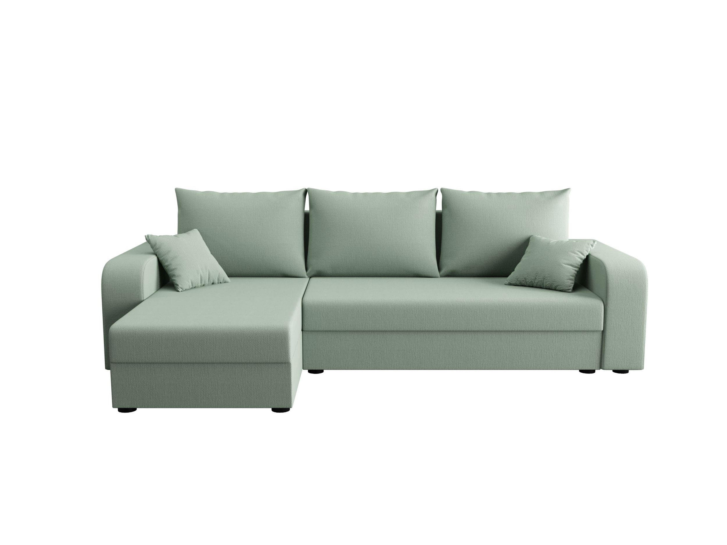 ECKSOFA HEWLET L BIS Cosmic 16 Links mit Schlaffunktion - Hellgrün, Textil (240/140cm) - Bedante