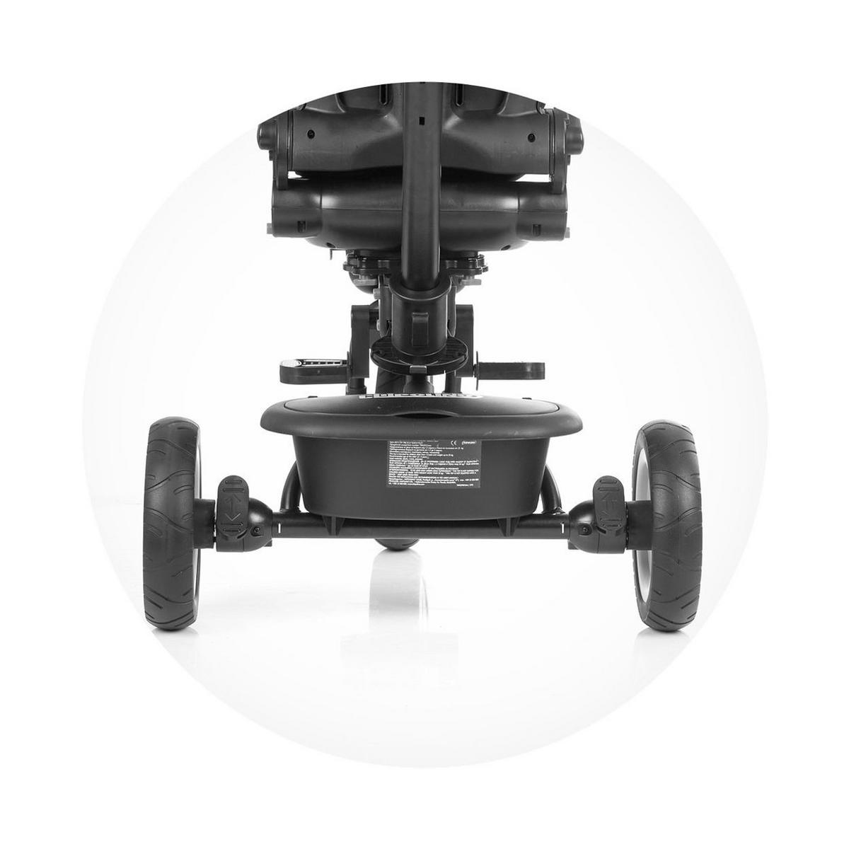 DREIRAD Quick Fold 2 in 1 grün faltbar, Sitz umkehrbar, PU-Räder, bis 25 kg - Grün, Metall (102/51/98cm) - Chipolino