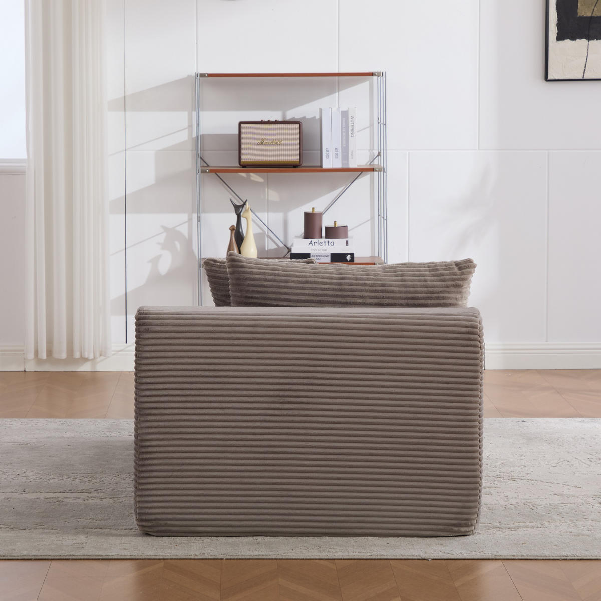SOFAELEMENT 174/100/74.5 cm Grau mit rutschfestem Boden - Grau, Textil (100/74.5/174cm) - Oxeza