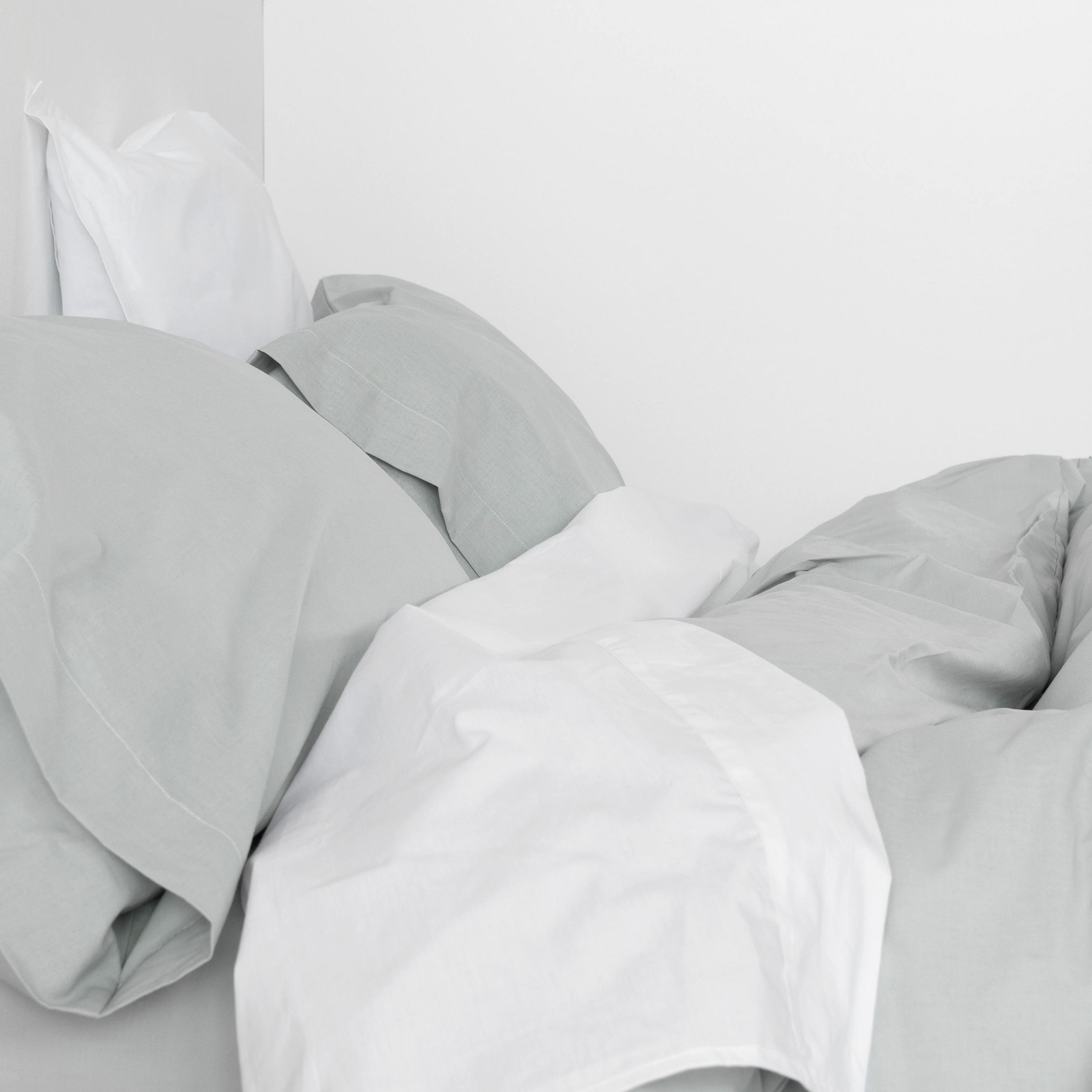 BETTBEZUG basic 135/140x200 cm (standardgrösse) grau - Grau, Textil (140/200cm) - Happy Friday