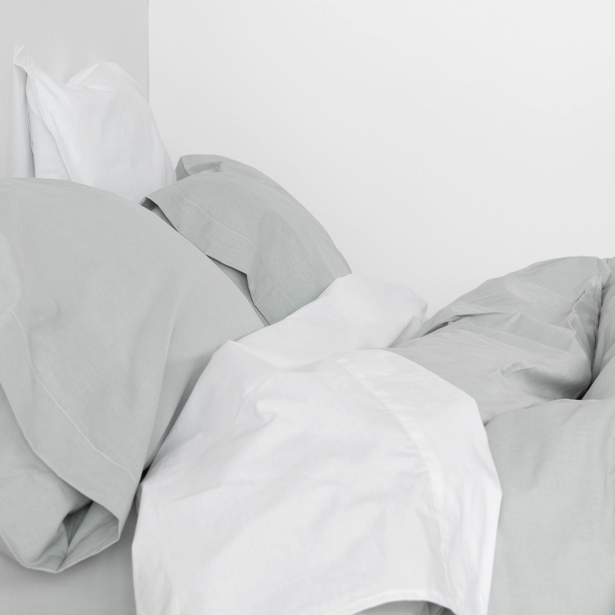 BETTBEZUG basic 220x220 cm (komfortgrösse) grau - Grau, Textil (220/220cm) - Happy Friday