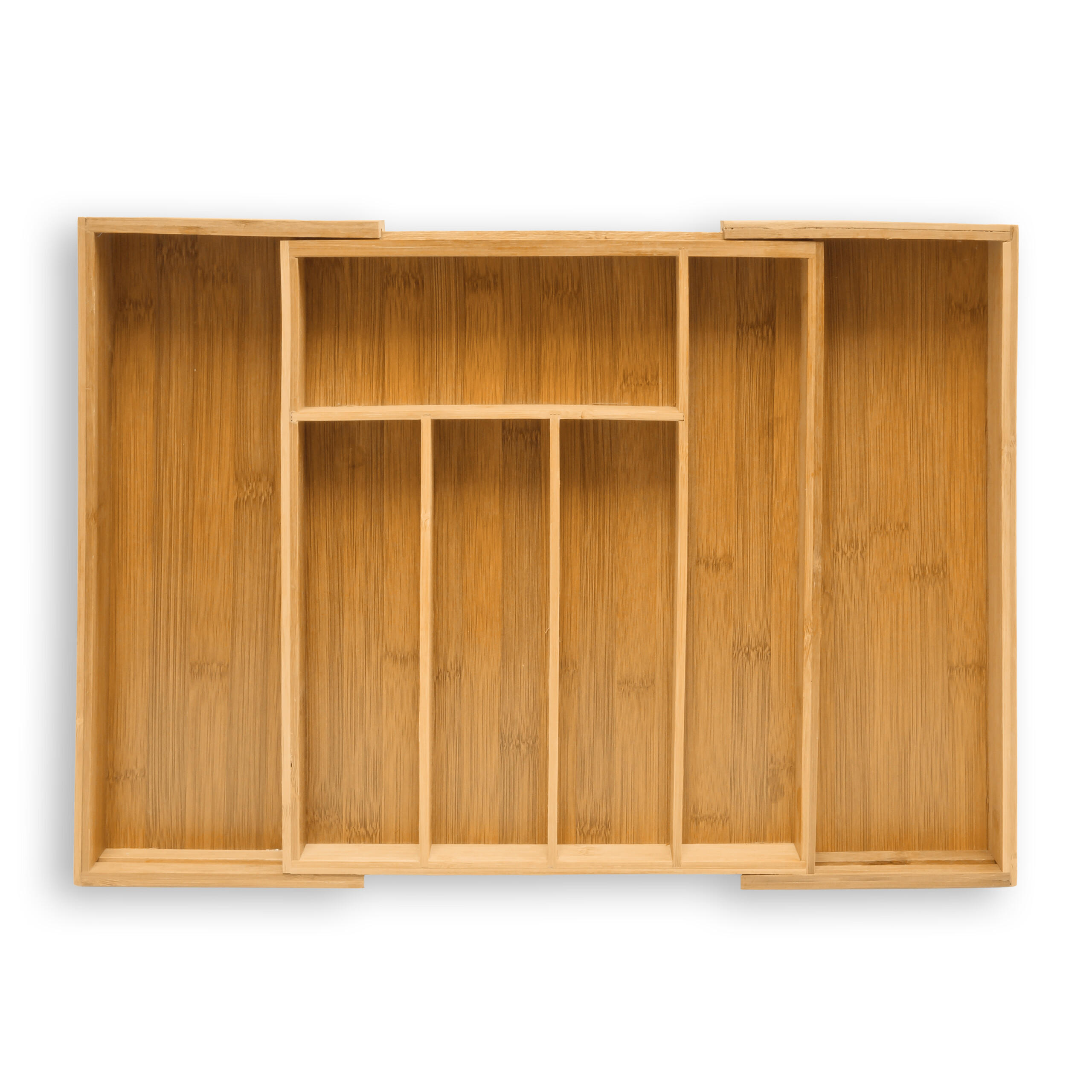 BESTECKKASTEN - Hellbraun, Holz (34/5/48cm) - Relaxdays