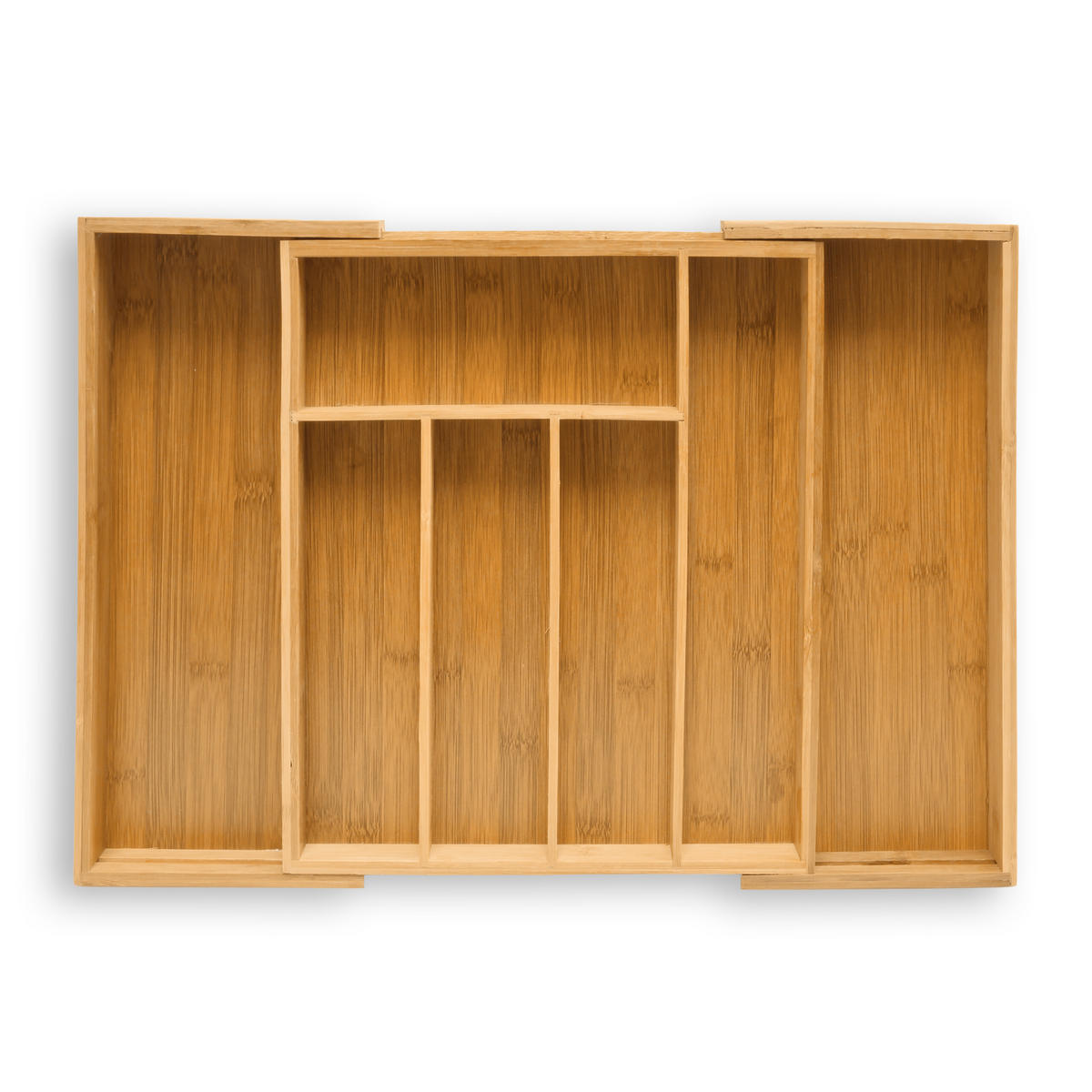 BESTECKKASTEN - Hellbraun, Holz (34/5/48cm) - Relaxdays