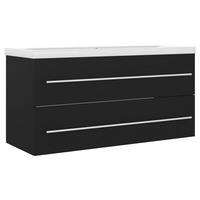 WASCHBECKENUNTERSCHRANK Dixon 100/38.5/48 cm - Schwarz, Holzwerkstoff (100/48/38.5cm) - Nettlife