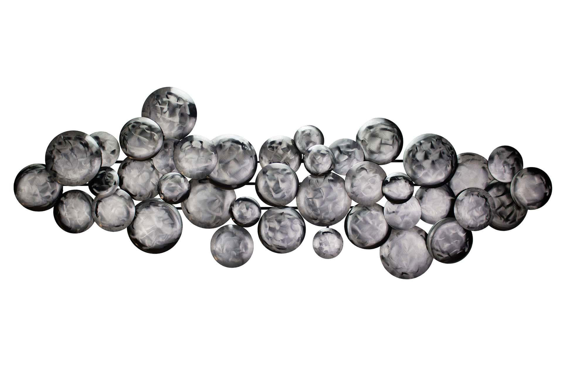 WANDDEKO Silber 111/38 cm - Silberfarben, Metall (2.6/38/7cm) - KUNSTLOFT