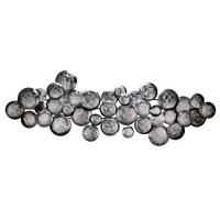 WANDDEKO Silber 111/38 cm - Silberfarben, Metall (2.6/38/7cm) - KUNSTLOFT