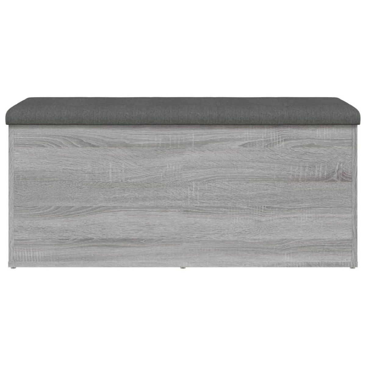 SITZBANK Jona mit Stauraum Grau Sonoma 102x42x45 cm - Grau, Holz (102/45/42cm) - DELUKE