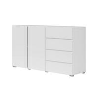KOMODA Maxis Bijela - bijela, drvni materijal (138/78/40cm) - Petits-meubles