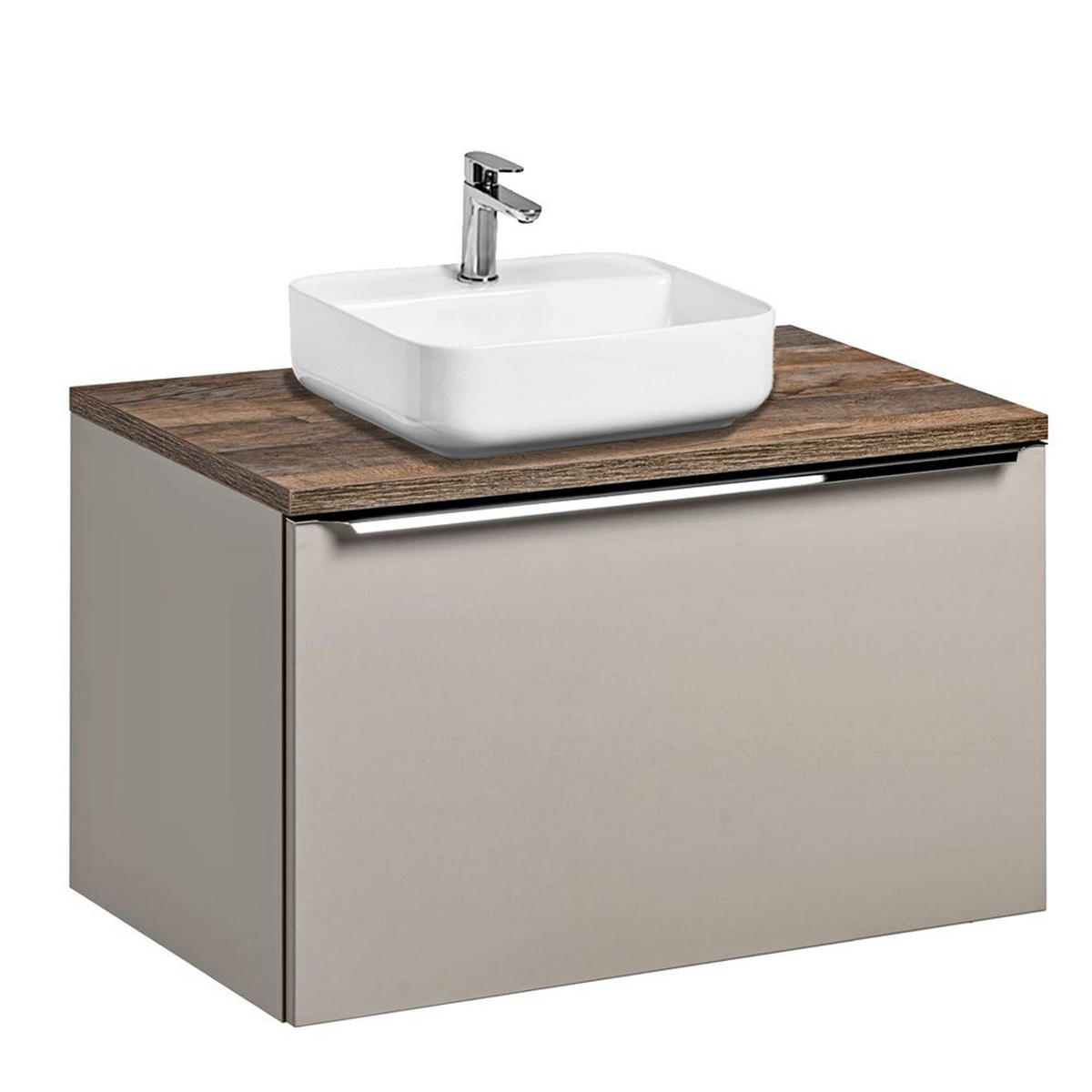 WASCHTISCH Puebla-56 - Beige, Holzwerkstoff (80/63/46cm) - Lomado