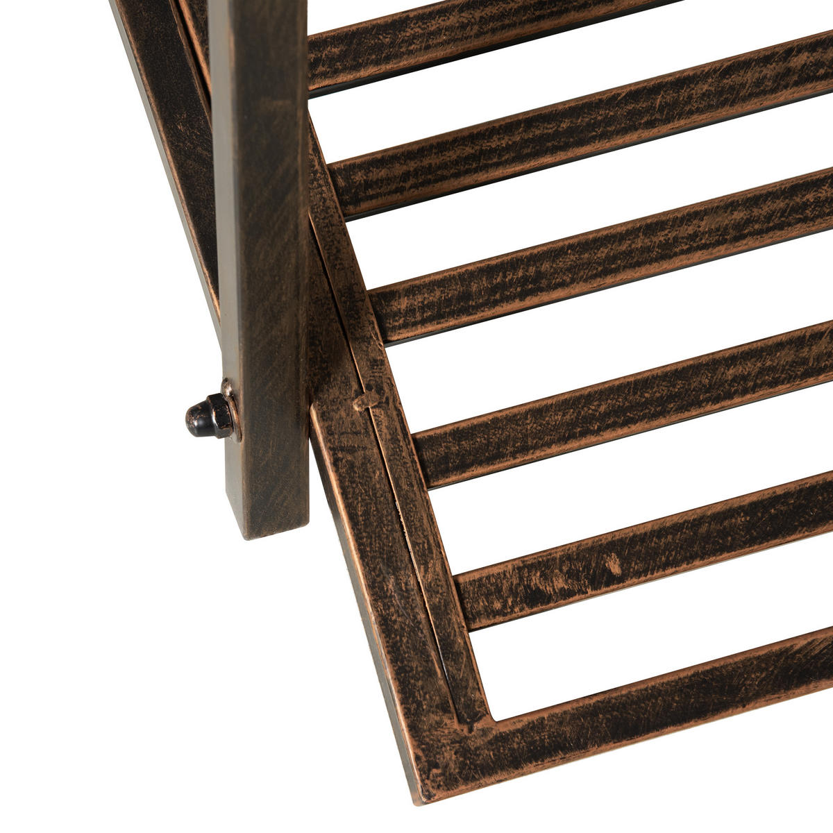 GARTENBRÜCKE,METALL Vintage floral,schwarz - Braun, Metall (99/68/53cm) - Vallsero