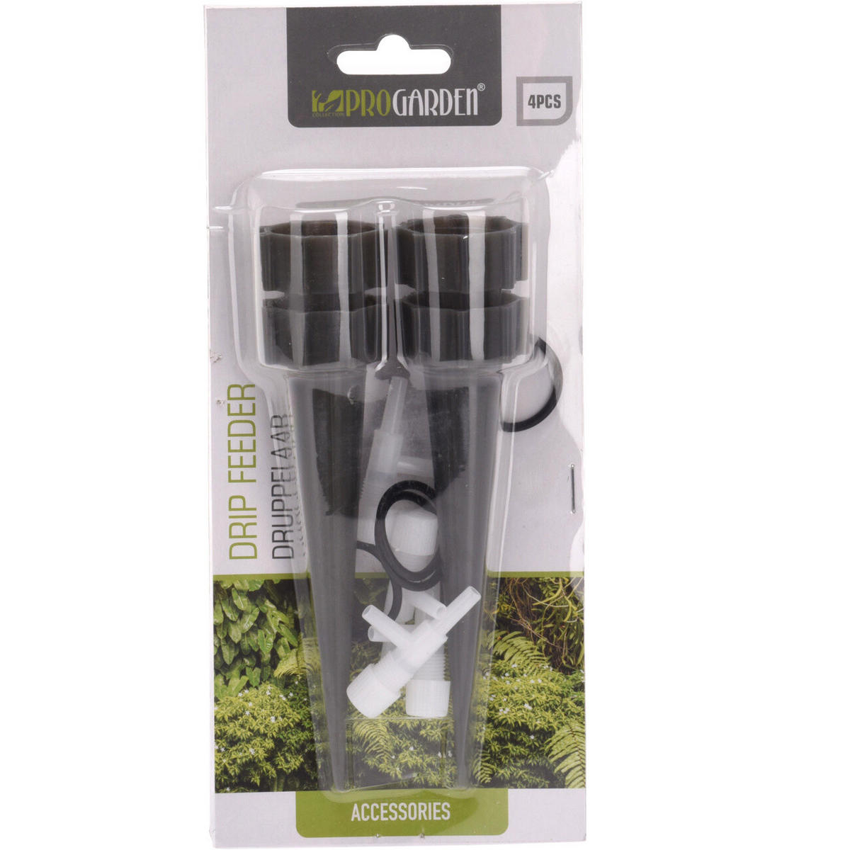 BEWÄSSERUNGSSPIKES 4er-Set 13,5 cm - Grau, Kunststoff (3/13.5/3cm)