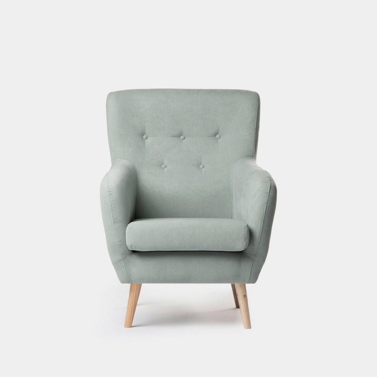 LESESESSEL Astrid Grün 72 cm x 96 cm - Grün, Textil (72/96/80cm) - Klast Home