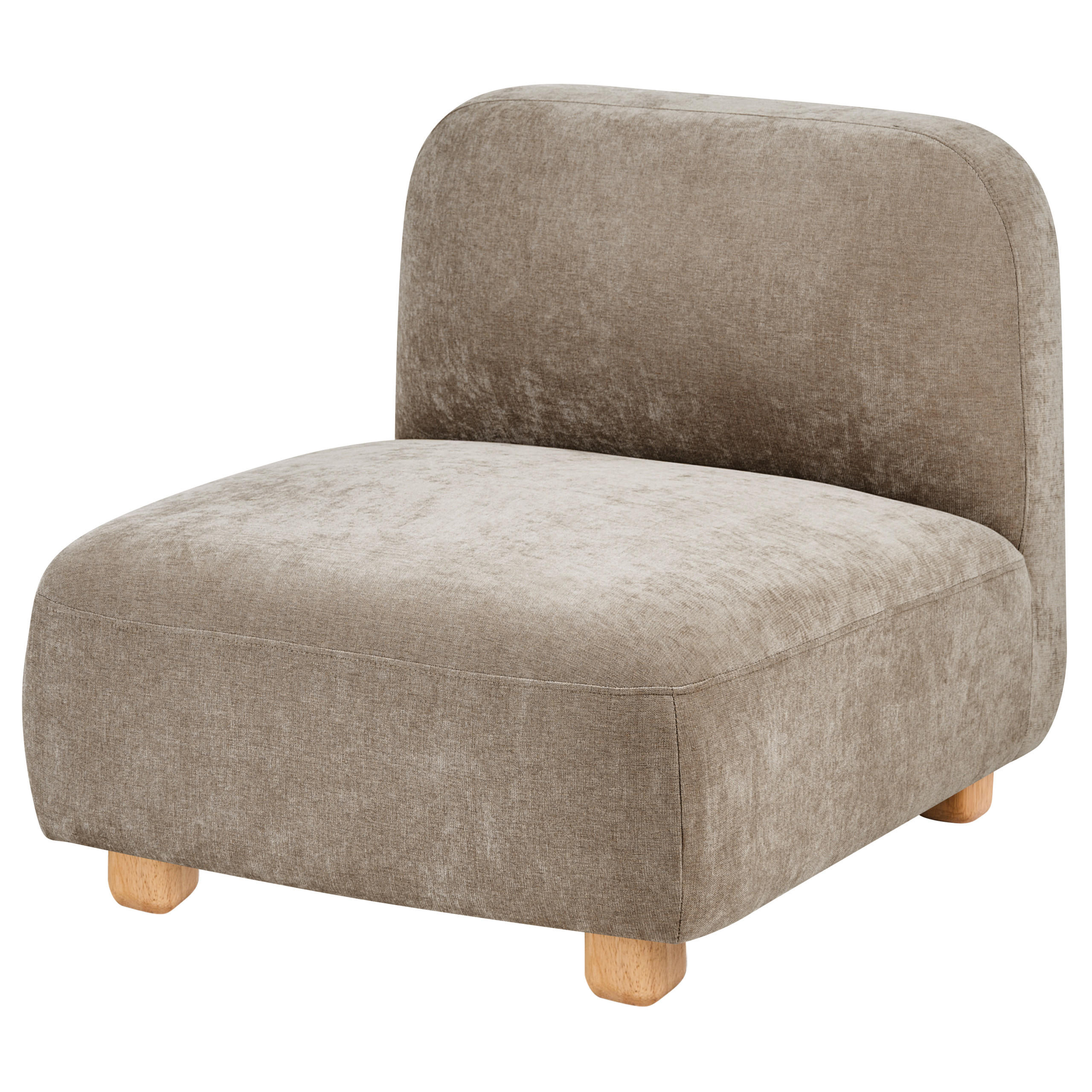 Beliani Sesselmodul Beige, Braun 80x75x87 cm