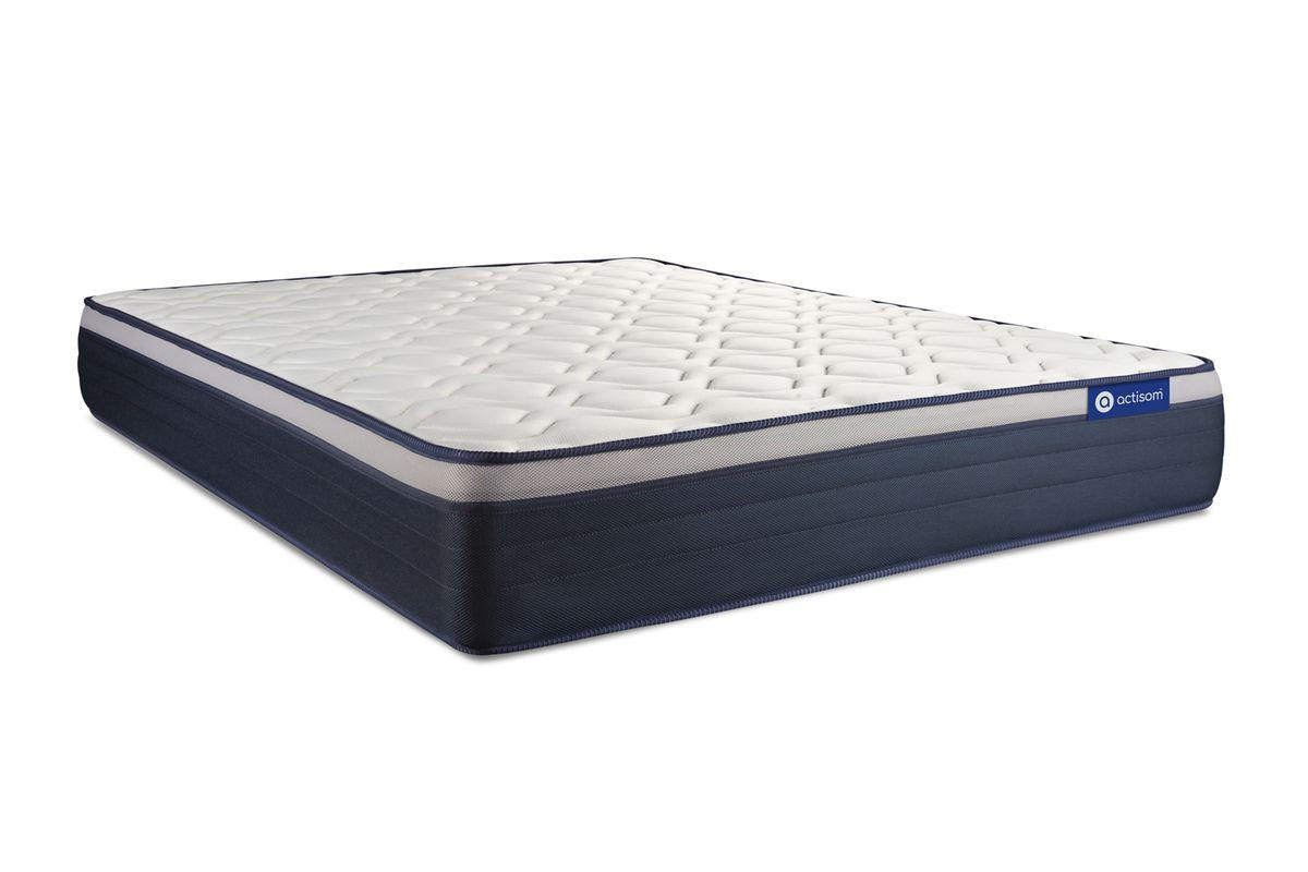 BETT Actimemo max Memory-Schaum 180 x 220 cm h3 - Kit Bettgestell Grau - Beige/Grau, Karton/Holz (180/220cm) - ACTISOM
