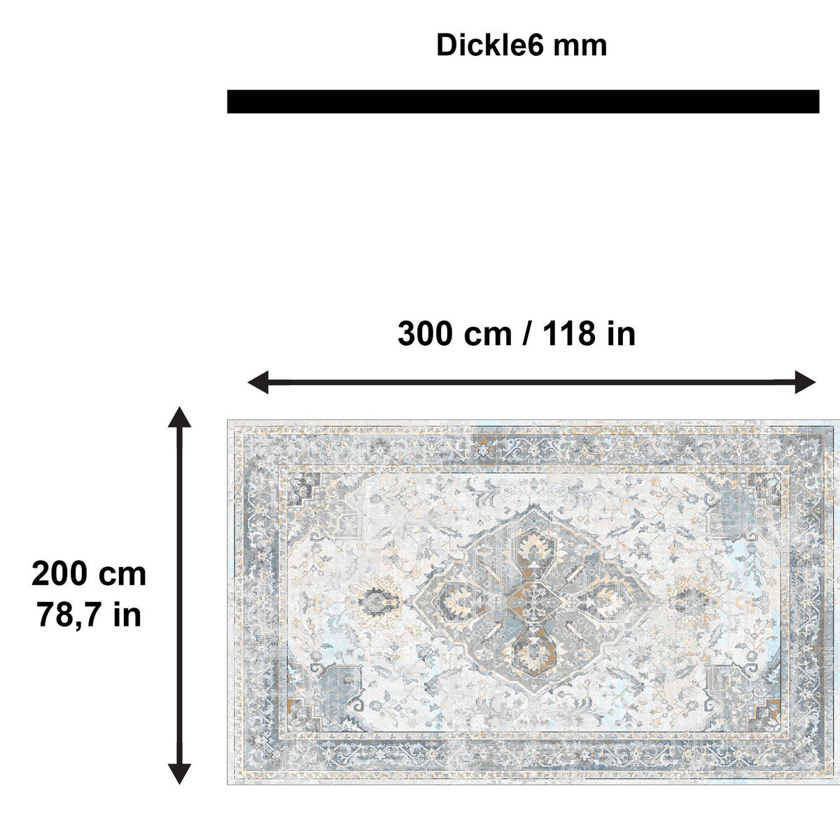 TEPPICH Sarende 200/300 cm - Multicolor, Textil (200/300cm) - Bamyum