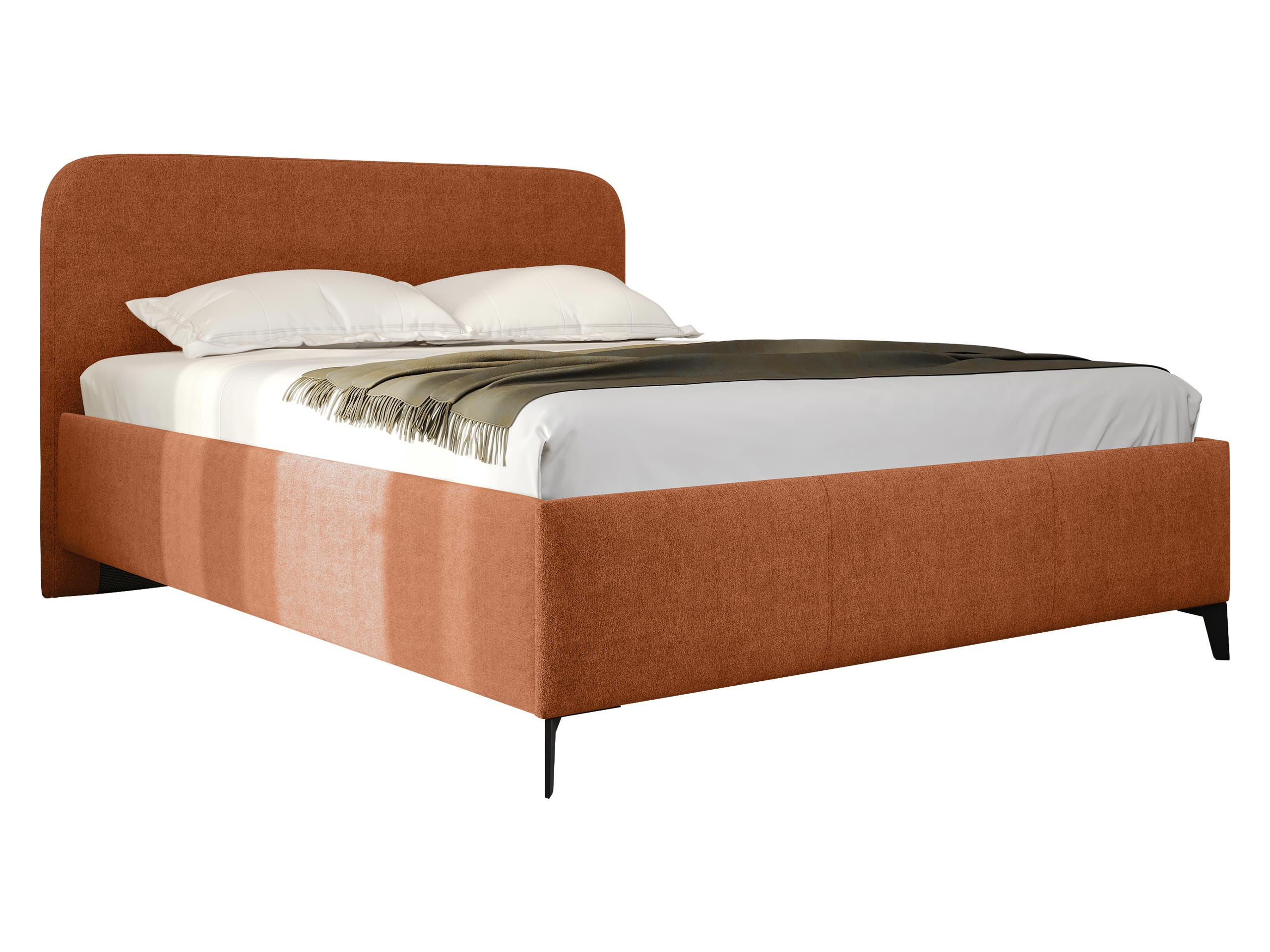 POLSTERBETT Holly - Schwarz/Braun, Holz/Textil (180/200cm) - MIRJAN24