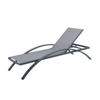 SONNENLIEGE Berta Verstellbar Anthrazit Gartenliege - Anthrazit, Kunststoff (72/43/197cm) - DELUKE